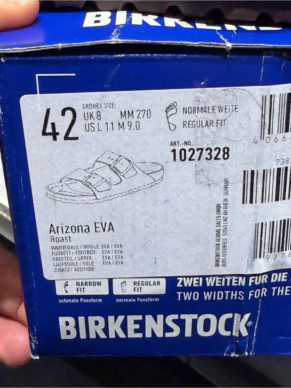 Birkenstock Arizona EVA Slides roast men’s 9 women’s 11